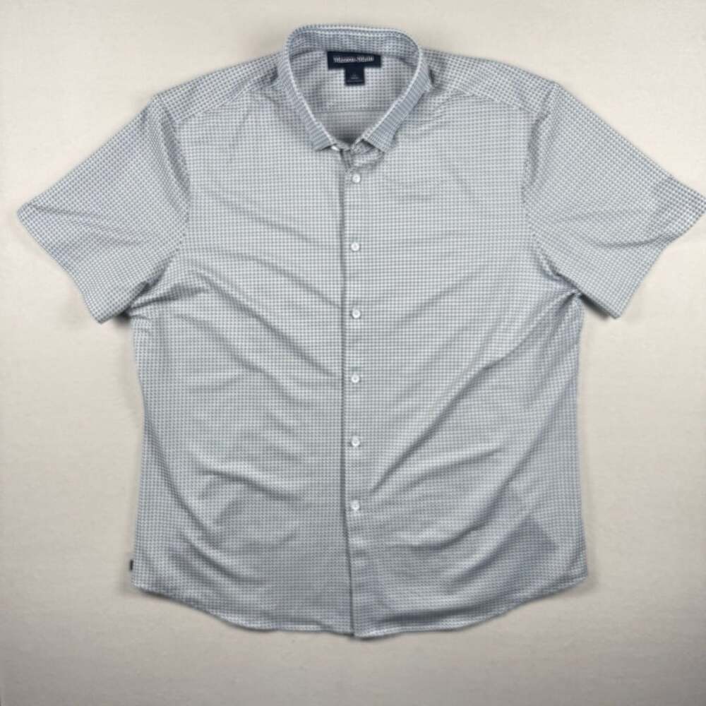 Mizzen+Main Short Sleeve Button-Up Shirt Large